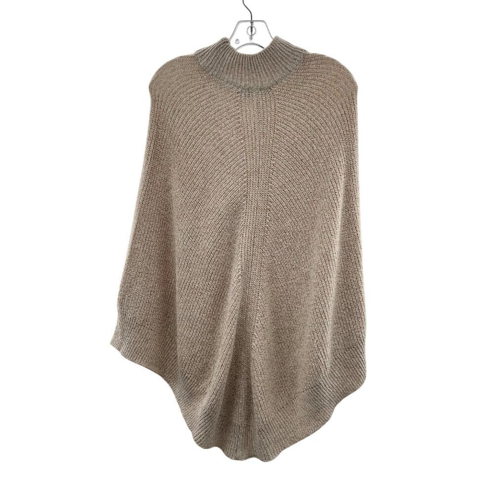 Roots Women's Cape Knit Sweater Mock Neck Cream One Size Fits All - Picture 7 of 8